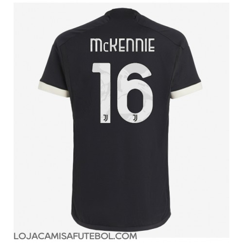 Camisa de Futebol Juventus Weston McKennie #16 Equipamento Alternativo 2023-24 Manga Curta